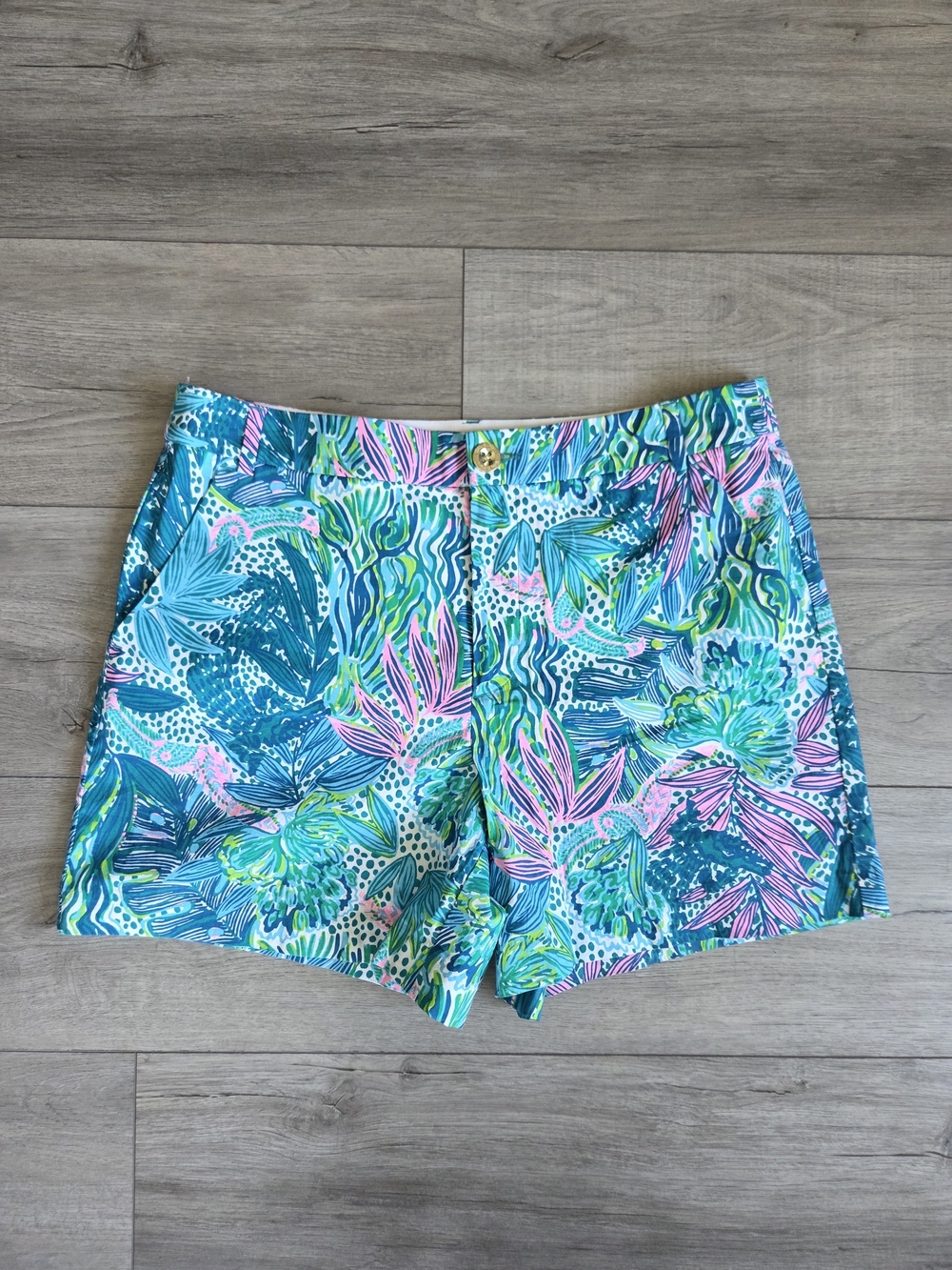 Lilly Pulitzer Vibrany Cotton Tropical Resort Shorts 10